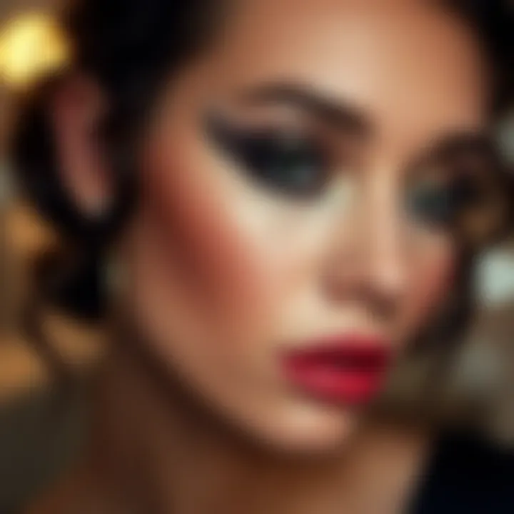 Creating an Elegant Evening Makeup Look with MAC Eyeshadows Stylish makeup application with MAC eyeshadows for an evening look