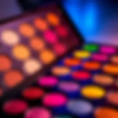 Exploring the Color Spectrum of MAC Eyeshadows Vibrant MAC eyeshadow palette showcasing an array of colors