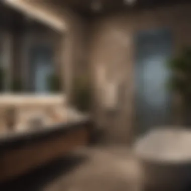 A serene bathroom setup for self-waxing experience