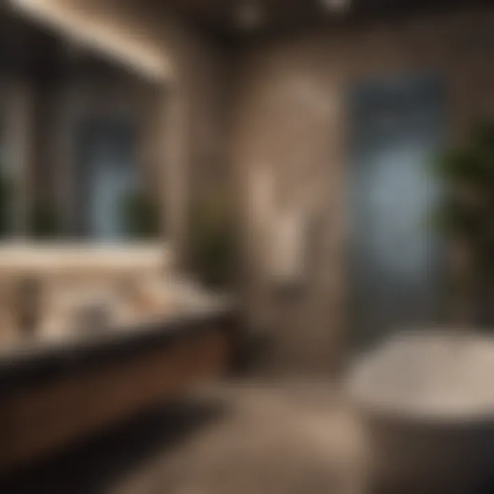 A serene bathroom setup for self-waxing experience