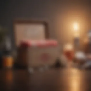 Themed care package showcasing self-care items