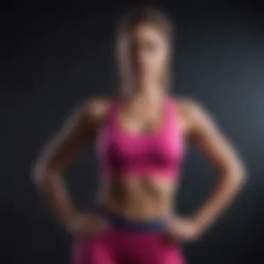 Vibrant and Supportive Workout Ensemble Trendy workout ensemble featuring vibrant colors and supportive fabrics.
