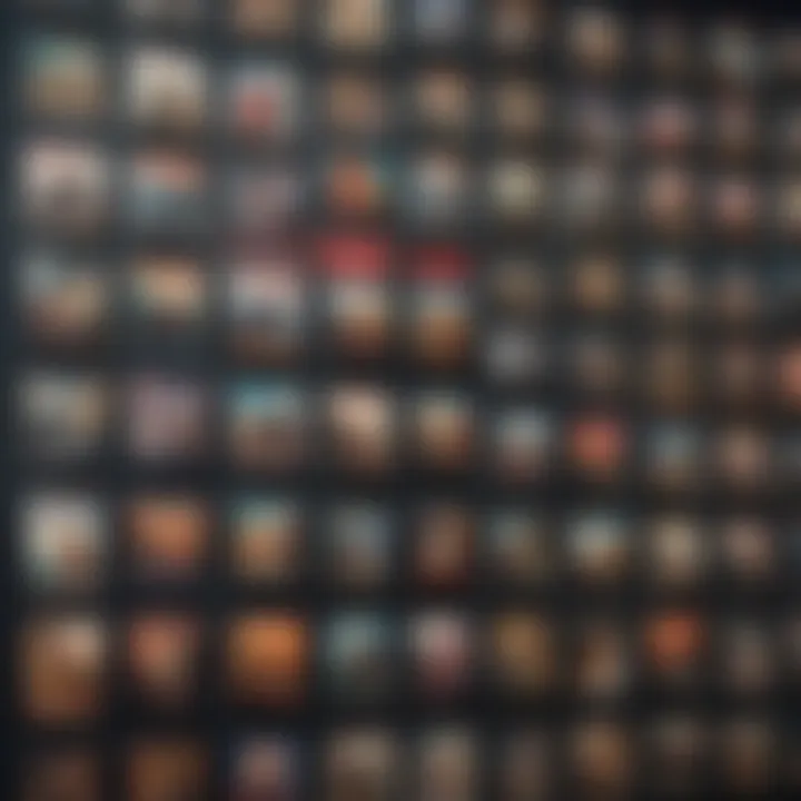 A collection of classic and contemporary film posters displayed on a wall