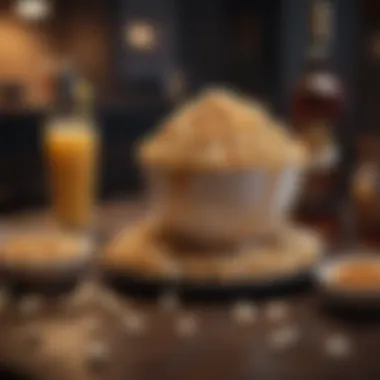 Gourmet Movie Snacks A bowl filled with gourmet popcorn surrounded by drinks and snacks on a table
