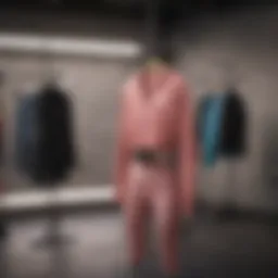 Stylish activewear collection displayed on a hanger