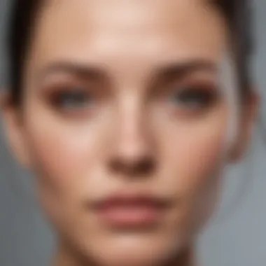 Transformation: Skin Texture Improvement Before and after photo highlighting skin texture improvement from using peel pads