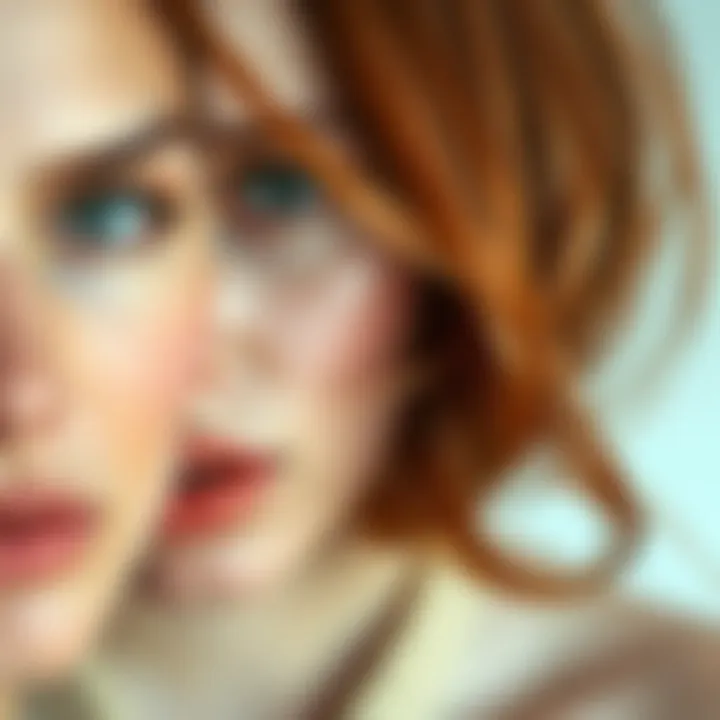 Skin Tones and Hair Dye Compatibility A close-up of skin tones next to hair dye swatches