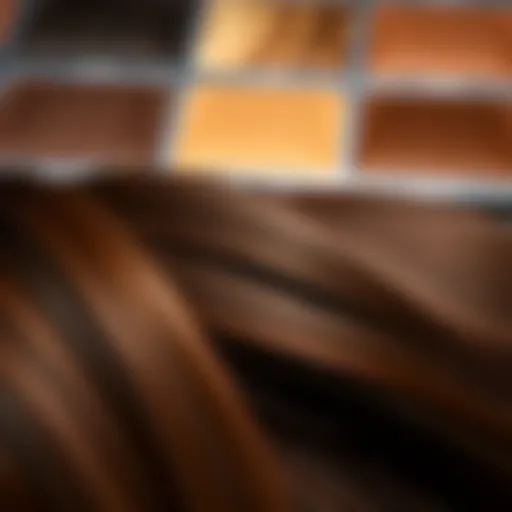Exploring the Spectrum of Brown Hair Colors A palette of brown hair dye shades showcasing a variety of hues