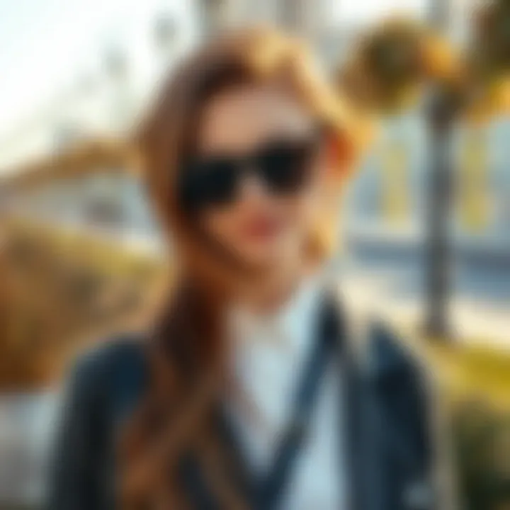 Adapting Brown Hair Shades for Seasonal Variation A stylish person with brown hair in an outdoor setting, reflecting seasonal changes