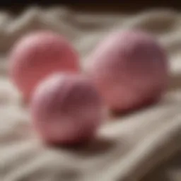 Kegel balls in a soft fabric pouch