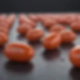 Doxycycline capsules on a surface