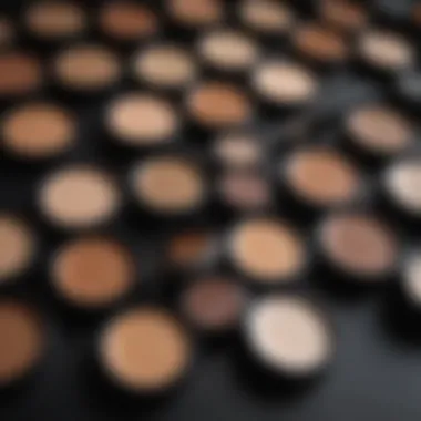 An array of concealers showcasing different shades for effective coverage.