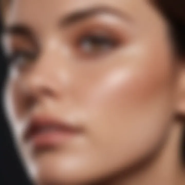 Illustration of healthy skin after treatment