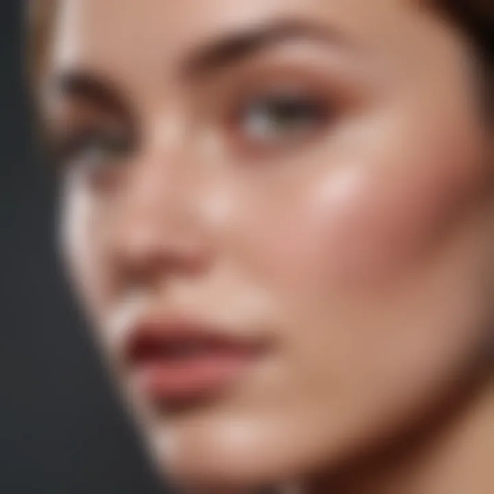 Array of skincare products suitable for nose pore cleansing