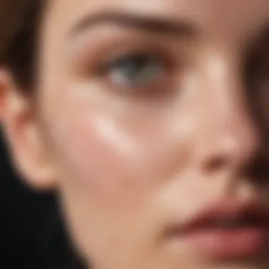 Active Ingredients for Scar Reduction Close-up of a skincare product with active ingredients for acne scars