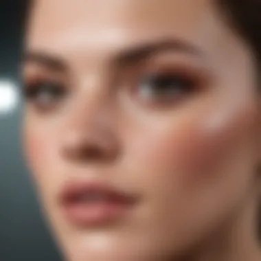 Showcasing Skin Firmness Close-up of skin texture showcasing firmness