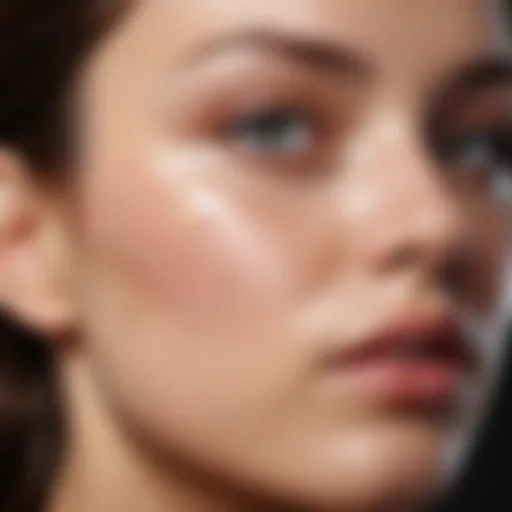 Close-up of a pimple treatment product with key ingredients listed