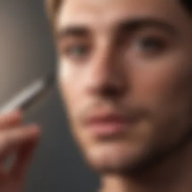 Essential Tools for Flawless Application A sophisticated grooming setup featuring tools for acne coverage.