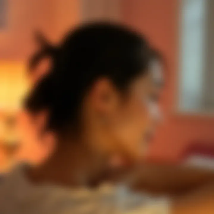 Lifestyle Changes for Acne Management Person practicing stress-reducing activities