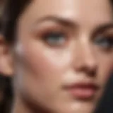 Soothing cream applied to a dry skin area