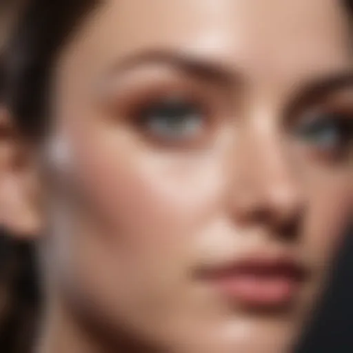 Soothing cream applied to a dry skin area