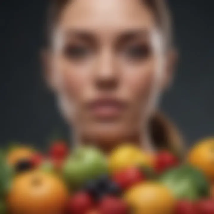 Colorful fruits and vegetables representing a healthy diet