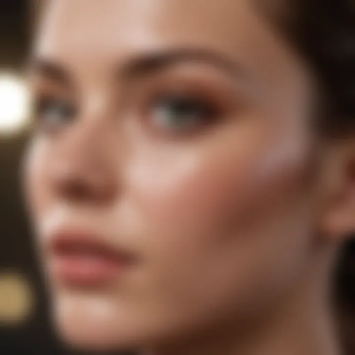 Before and after images showcasing skin improvement
