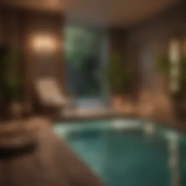 Relaxing Spa Atmosphere A serene spa environment with soothing colors and calming decor