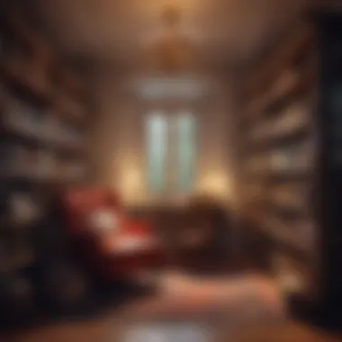 A Sanctuary of Inspiration A cozy reading nook with a pile of inspiring books