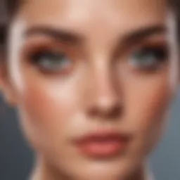 Bright and vibrant eyes showcased with eye drops
