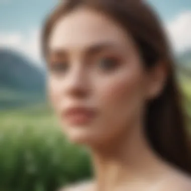 Embracing Eco-Friendly Beauty A serene landscape symbolizing eco-friendly beauty practices