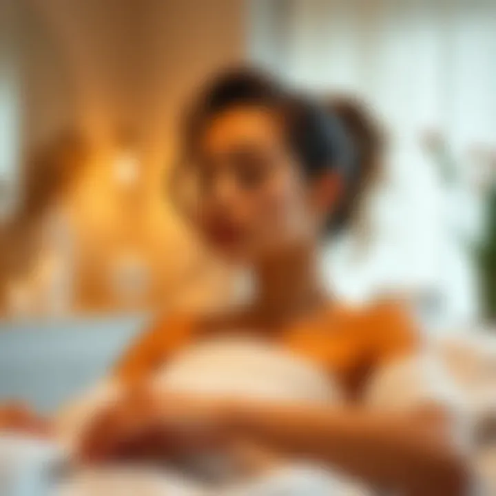 Indulging in Scalp Self-Care A luxurious spa setting emphasizing self-care for the scalp