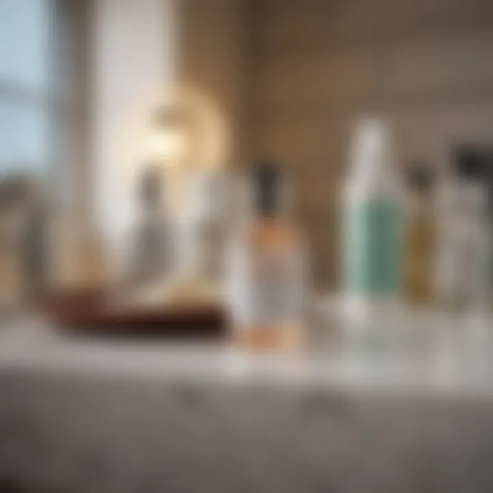 Ethical skincare products displayed on a countertop