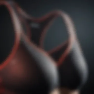 Support Features of High-Impact Sports Bras Close-up of a high-impact sports bra showcasing its support features