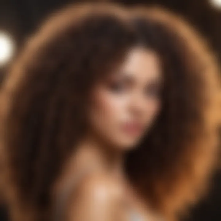 Visual representation of curly hair types