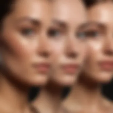 Skin Type Compatibility Graphic showing suitable skin types for different sunscreens