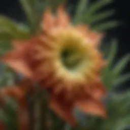 A close-up view of a vibrant plant known for its skin-brightening properties.