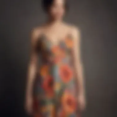 Cultural Significance of the Anthropologie Flower Dress An artistic representation of the dress reflecting its cultural significance