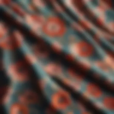 Fabric Texture of the Anthropologie Dress A close-up view of the fabric texture used in the Anthropologie dress