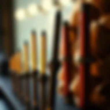 Diverse Barrel Sizes of Curling Wands Elegant curling wand showcasing various barrel sizes