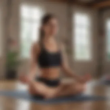 A peaceful group yoga session in a studio