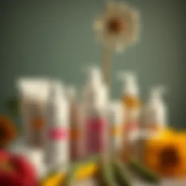 A collection of hair care products for maintaining dyed hair