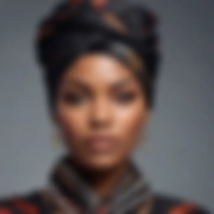 Woman confidently wearing a headwrap, embodying style and empowerment