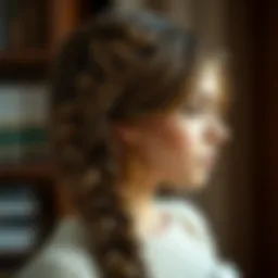 Intricate braid design showcasing elegance