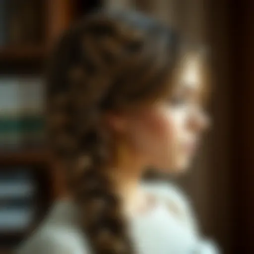 Intricate braid design showcasing elegance