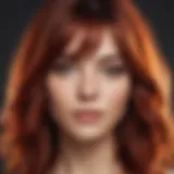 Vibrant hair color transformation showcasing Bumble and Bumble products
