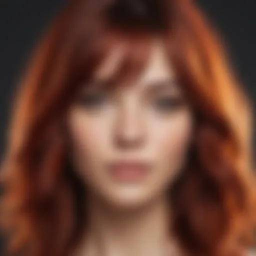 Vibrant hair color transformation showcasing Bumble and Bumble products
