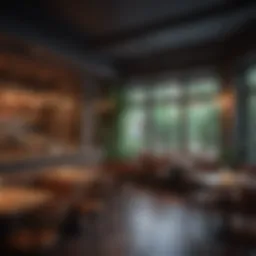 Cozy ambiance of a casual restaurant