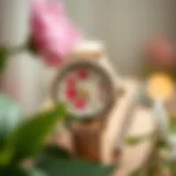 Elegant casual timepiece with a floral design