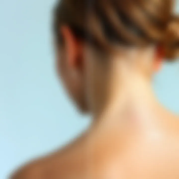 Before and after results of back acne treatment